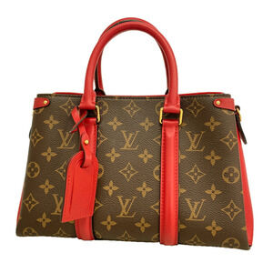 Louis Vuitton Monogram Soufflot NV BB Handbag M44818 Cerise Women's
